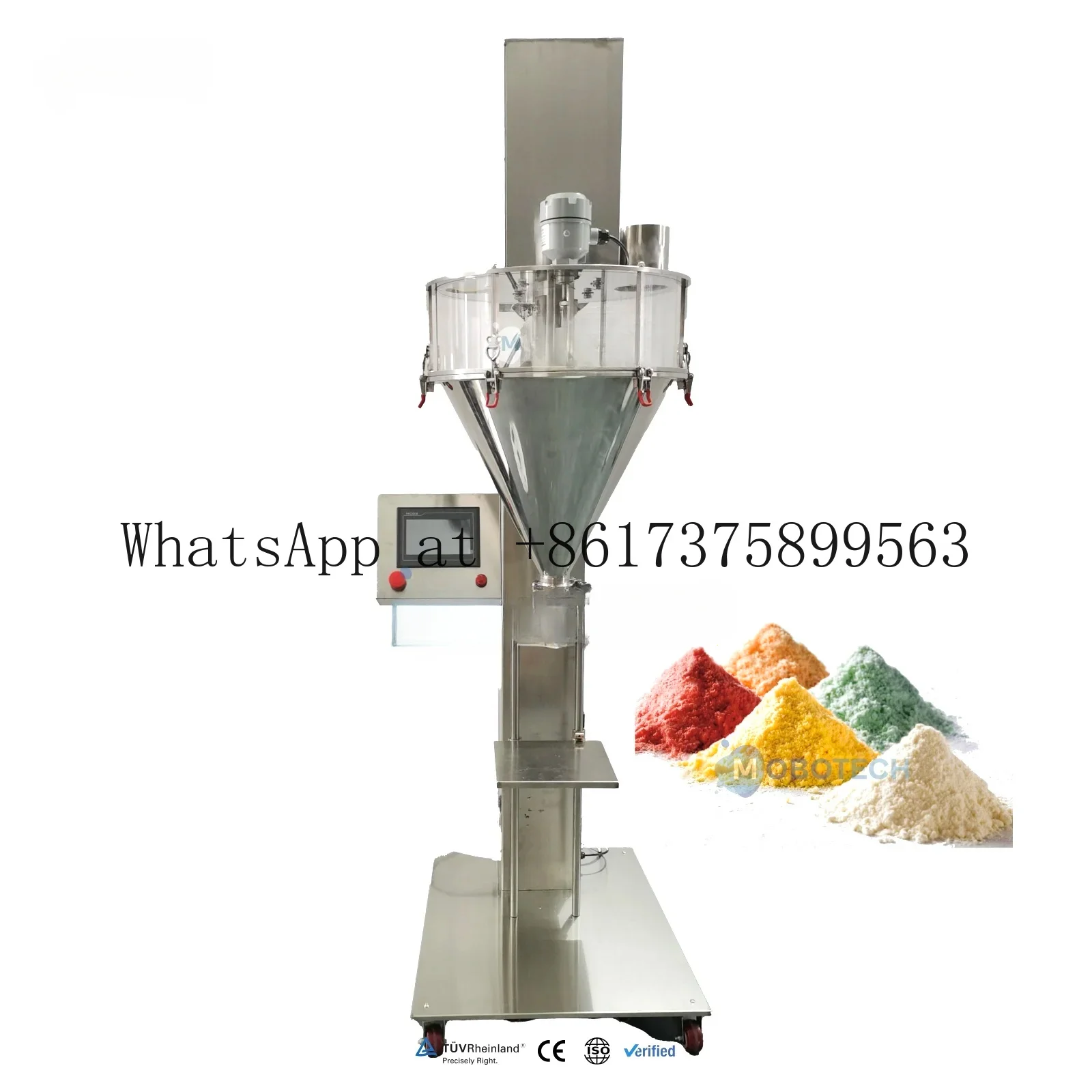 High Accuracy Automatic Quantitative Screw Vertical Powder Filling Machine 15L 30L 50L 10-1000g