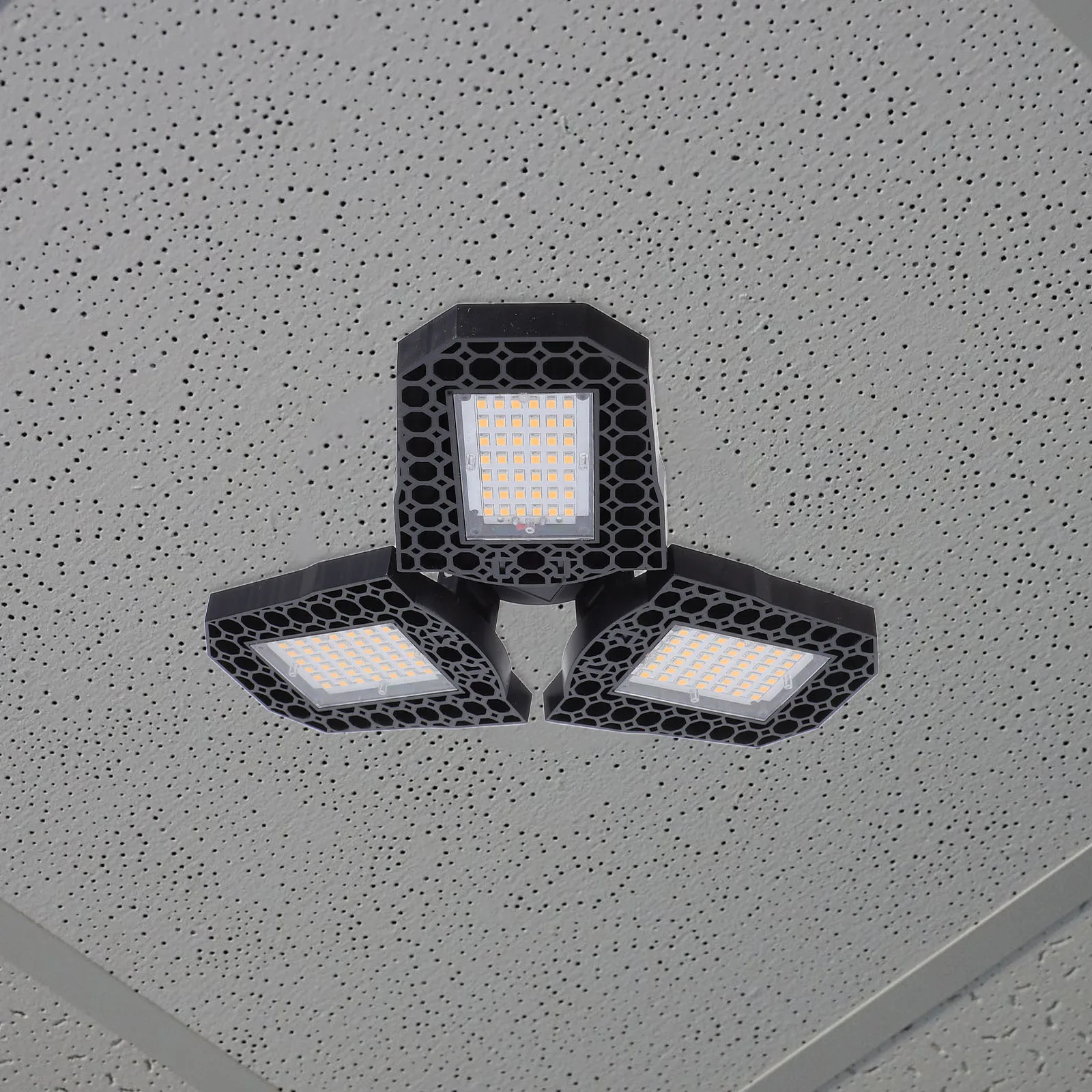 Foldable Led Garage Light Door Bulbs Deformable Ceiling Folding Bright Directable