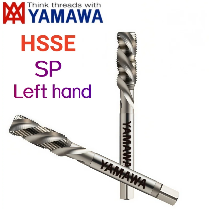 1PCS Janpan YAMAWA 1PCS HSSE Left Hand Spiral Fluted Tap M2 M2.3 M2.5 M3 M4 M5 Machine Screw Thread Taps M6 M8 M10 M12 LH