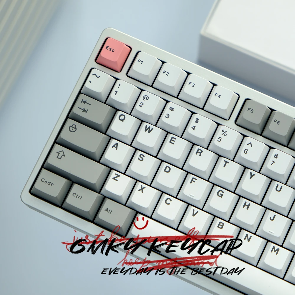 Imagem -05 - Gmky Dolch Contraste Cores Keycaps Cereja Perfil Duplo Tiro Abs Fonte Pbt Keycaps Abs Fonte para mx Interruptor Teclado Mecânico