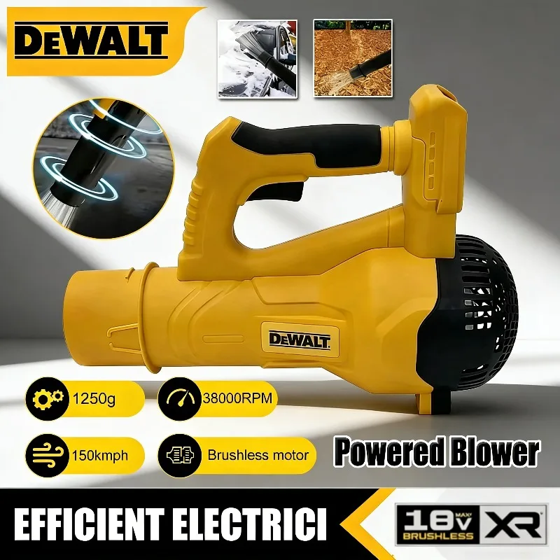 

Аккумуляторная электрическая воздуходувка Dewalt с длинной трубкой для уборки листьев, снега и мусора в саду и на территории дома, совместимая с аккумуляторами Dewalt