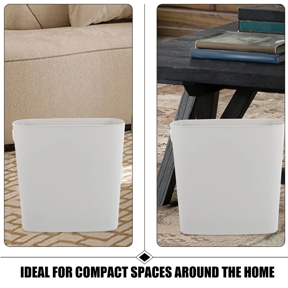 

Simple Style Large Trash Container Heavy Duty Garbage Bucket for Home Office Study Room Compact Space Saver Waste Bin Easy to