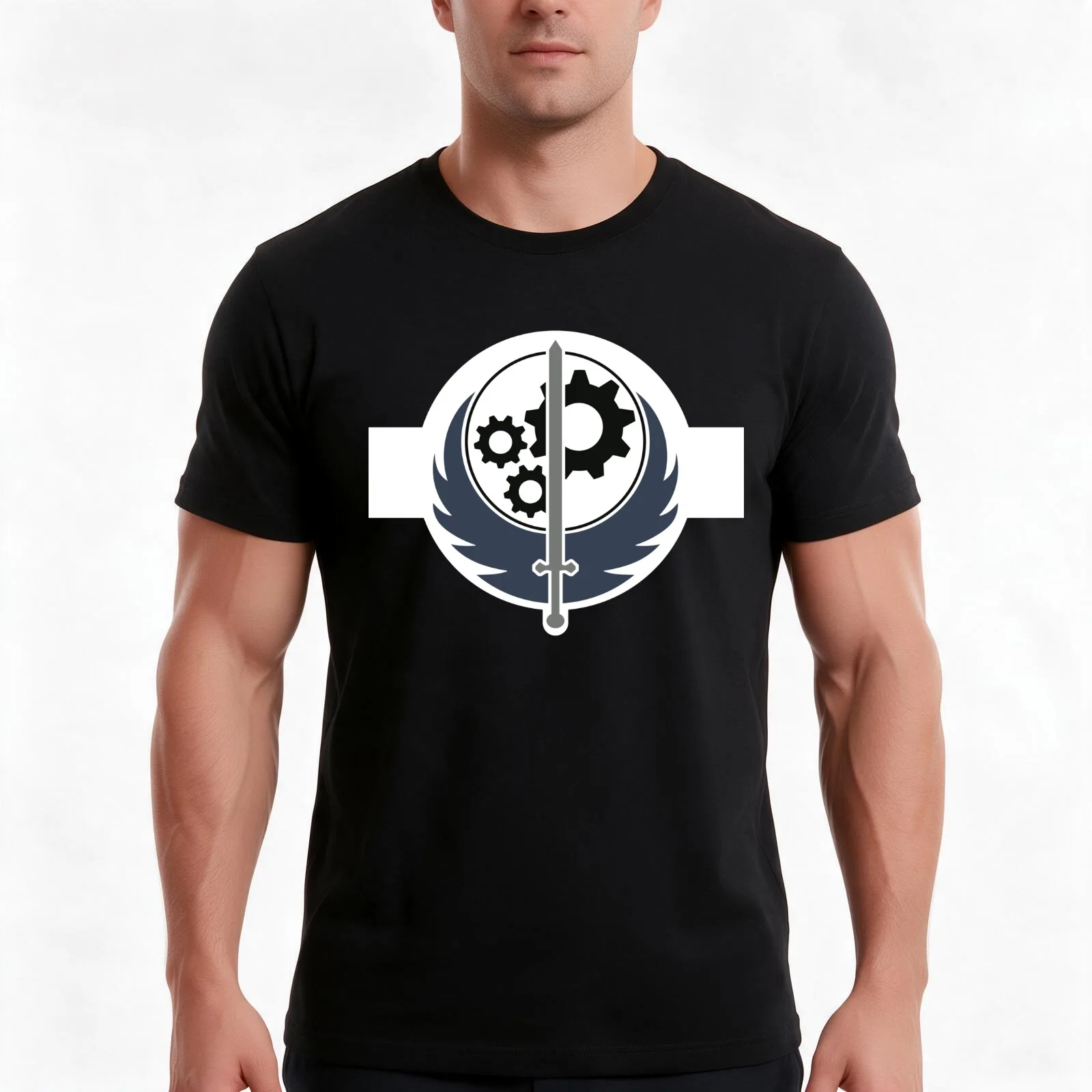 Appalachian Brotherhood of Steel Tapestry T-Shirt Summer Casual Cotton Tee Oversized Streetwear Tops Vintage Graphic Print