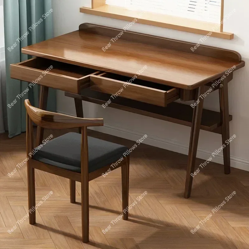 

Wood Secretaire Office Desks Study Bedroom Simplicity Write Computer Modern Bureaux Meuble Work Furniture QF50OD