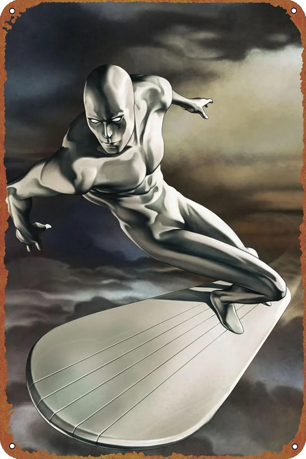 1pcsSilver Surfer Black #5 Comic Patent Poster Metal Sign Tin Metal Retro Wall Decor for Home,Street,Gate,Bars,Club