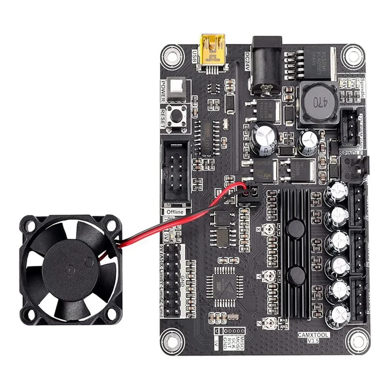 3 Axis GRBL 1.1F USB Control Board With CNC Offline Remote Hand Controller For 1610/2418/3018-PRO Engraving Machine