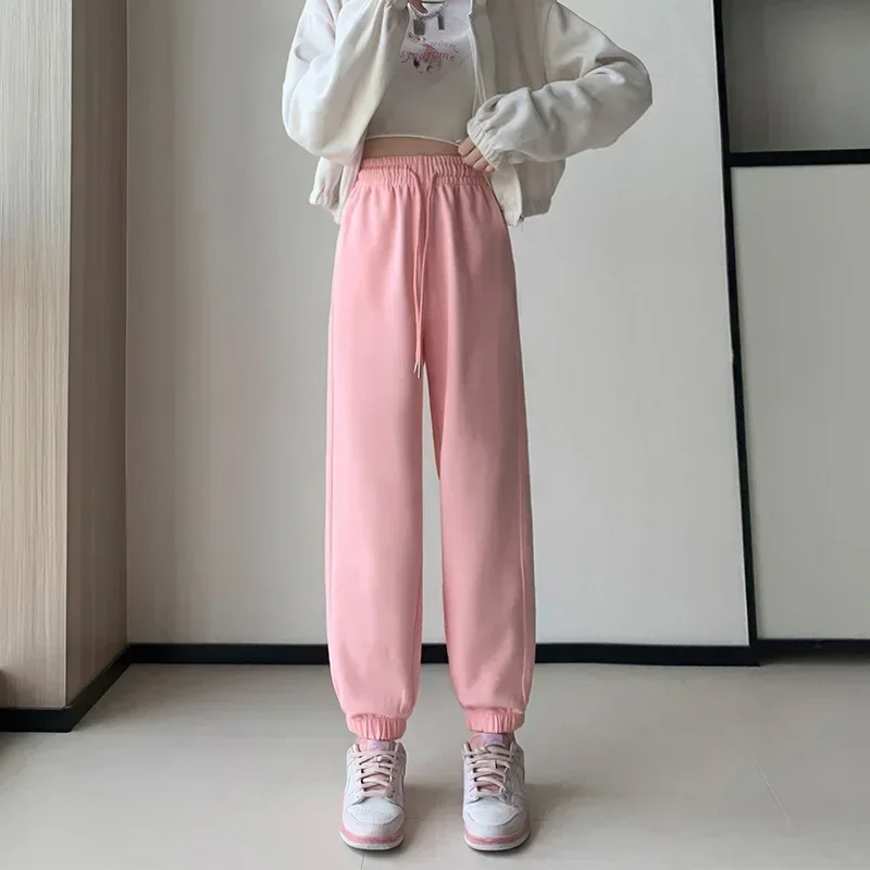 Korean Fashion Casual Women Pants Autumn Winter High Waist Wide Leg Pants Thick Female Straight Long Pants Trousers Y2k Clothes