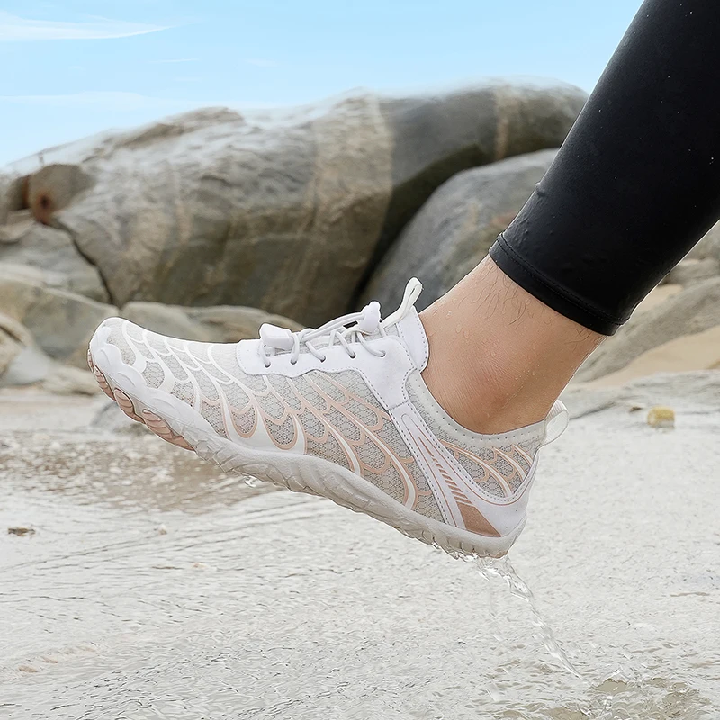 

Quick-Dry Aqua Shoes Couple Summer Beach Anti-Slip Aqua Shoes Swimming Wading Breathable Creek Tracing Aqua Shoes Surf Fishing