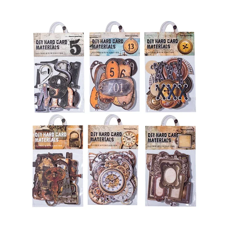 20Pcs Sticker Forest Animal Paradise Retro Handbook Cat Handbook Material Collage Decor Stickers Scrapbook Cut 144*93MM