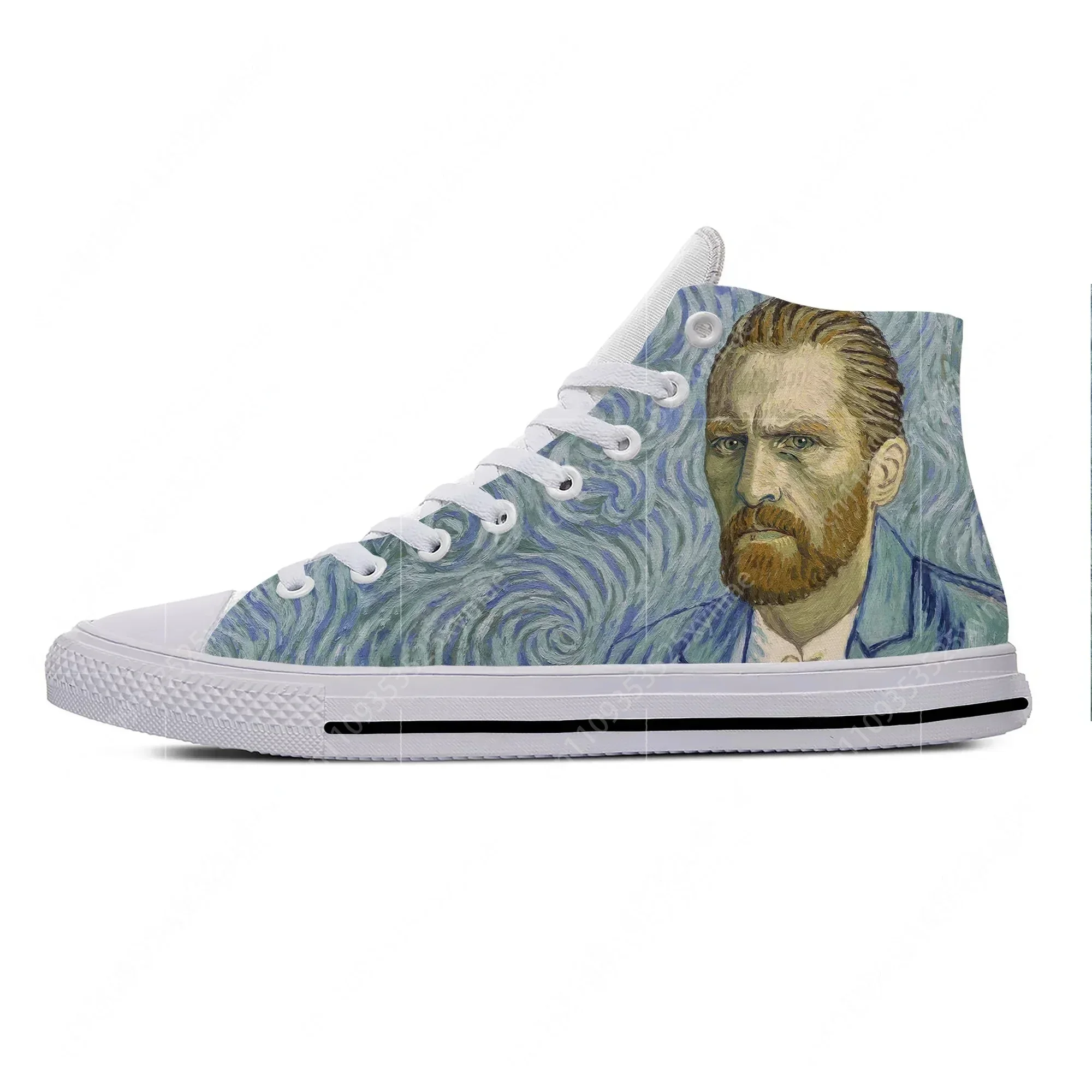 

Hot Summer Van Gogh Oil Painting Aesthetic Starry Night Cool Casual Shoes High Top Lightweight Men Women Breathable Sneakers