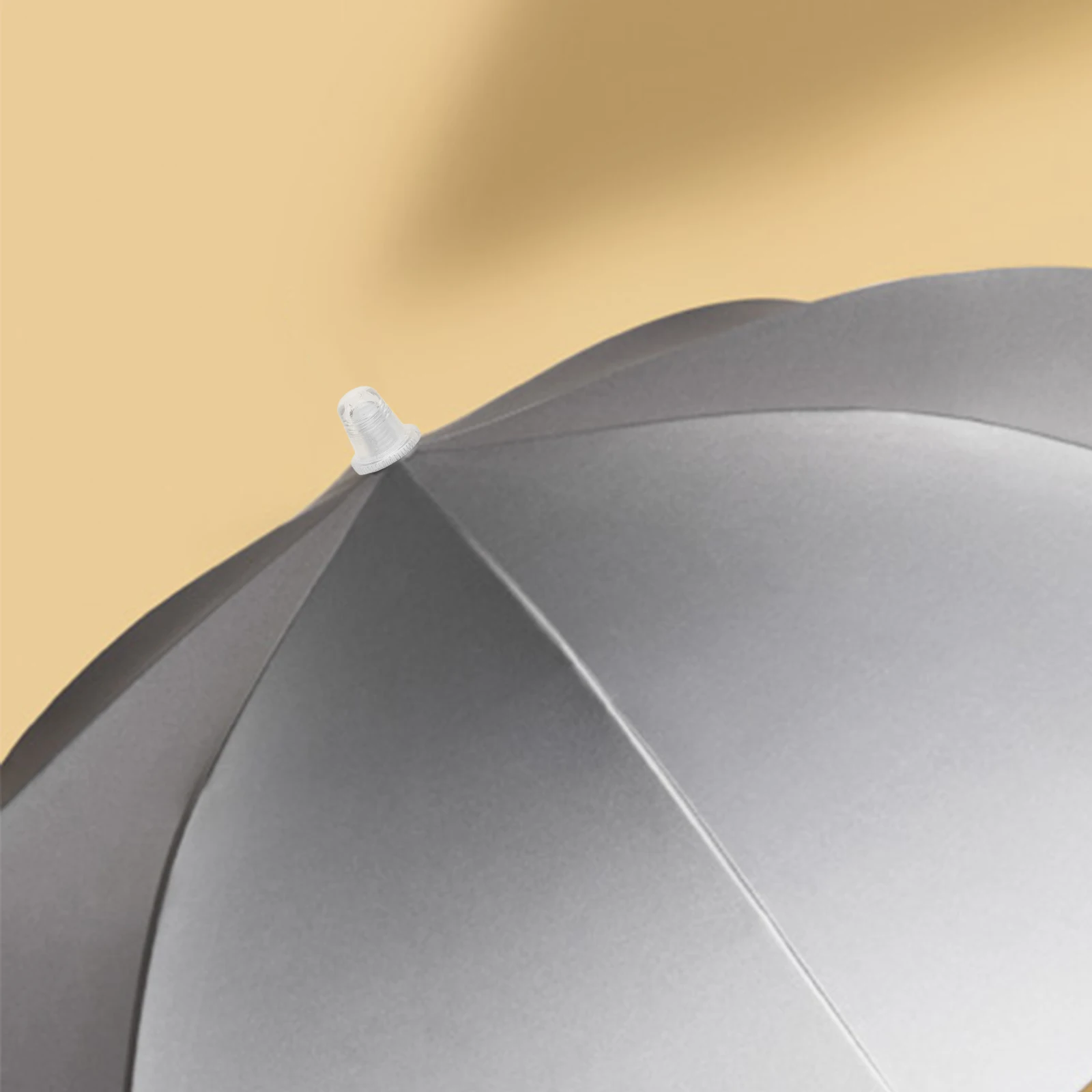 

2pcs Transparent Acrylic Replacement Hat Tops Pole Tip Covers Durable Repair Supplies Easy Install Long-Lasting Accessories