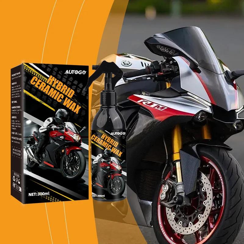 300ml Motorcycle Hybrid Ceramic Wax Coating Agent Quick Shine Sealant Repair Fine Scratches Dust Water Protection Spray