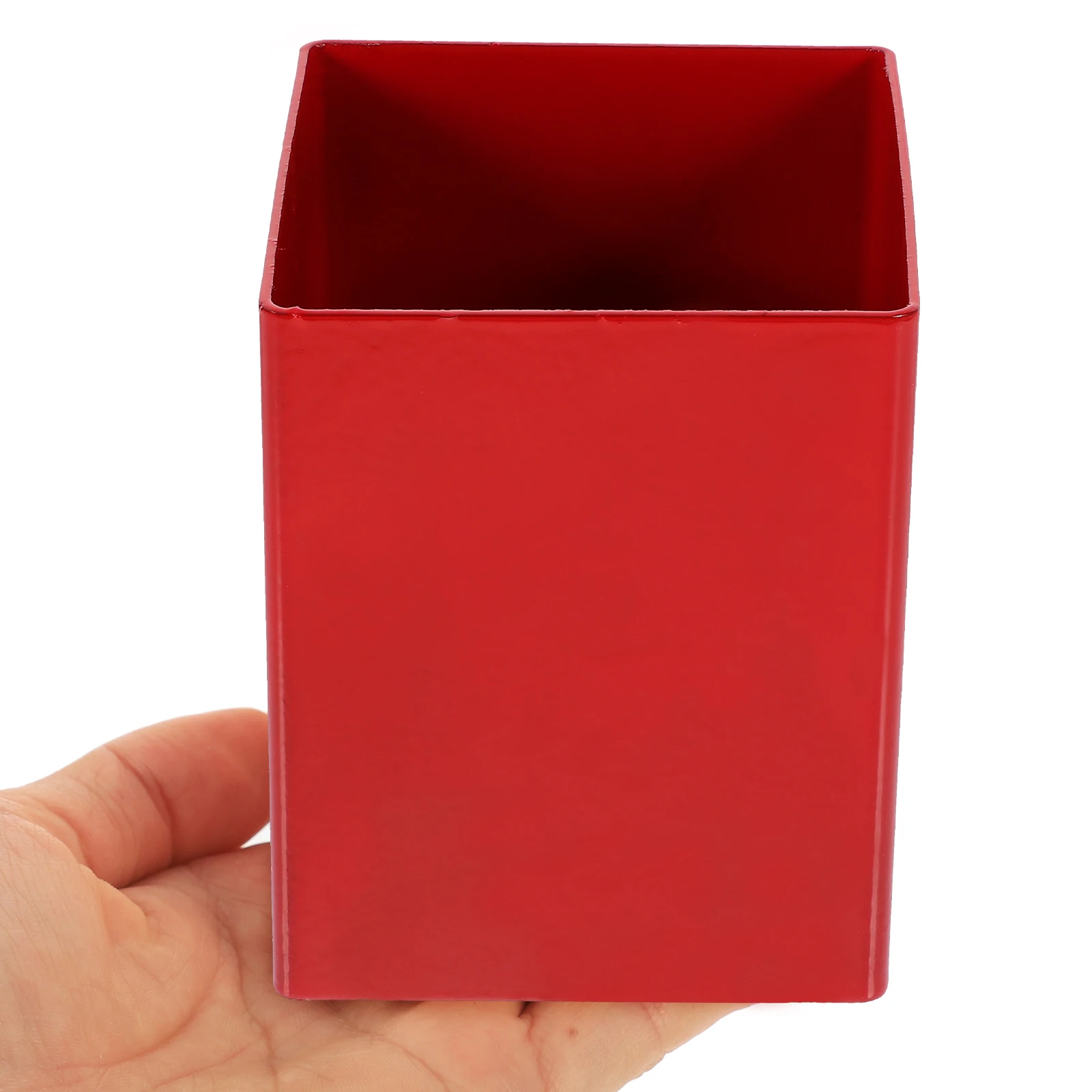 

Sturdy Metal Pen Organizer Large Capacity Non-Slip Desktop Holder Simple Style Pen Storage Bucket For Office Classroom