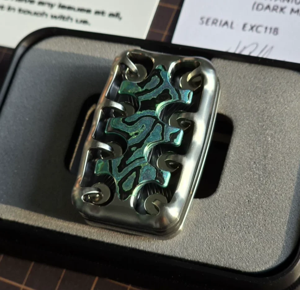 Used EDC Magnus Special Materials Timascus center+titanium alloy frame+zirconium alloy slide fidget slider decompression toy