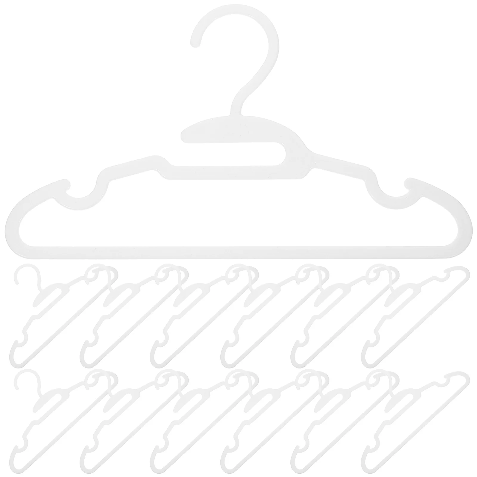 

30Pcs White Baby Hangers Toddler Clothes Organizer Plastic Kids Closet Clothes Hangers Nursery Toddler Hanger Baby Hanger