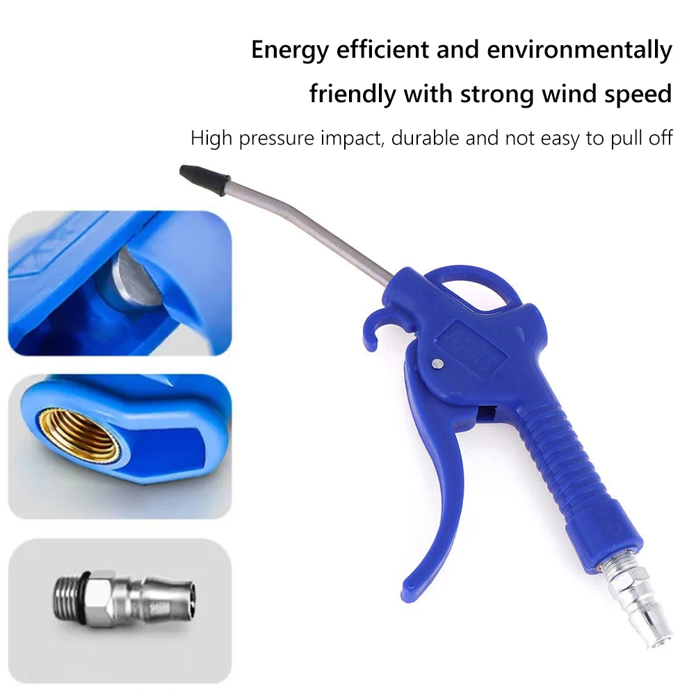 Soplador de polvo de mano, compresor, pistola de aire neumática, pulverizador de polvo, limpieza, potente accesorio de eliminación de polvo de alta presión