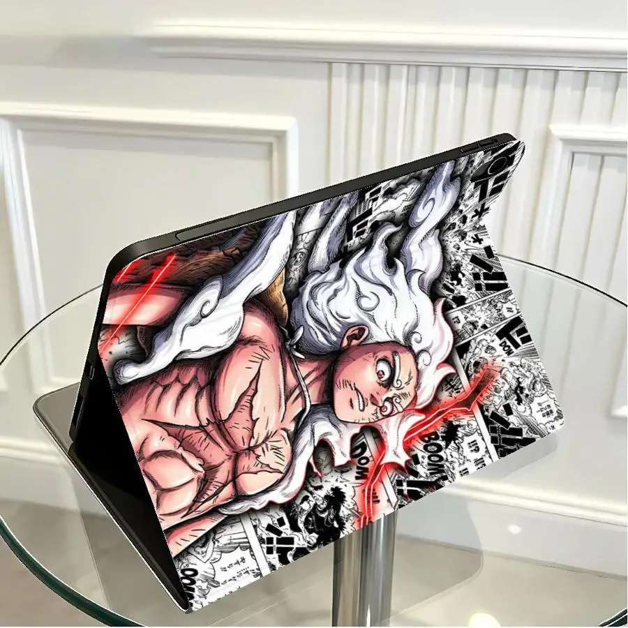 O-One Pieces Anime Case for Apple iPad 10th 7/8/9th Air 11 13 M4 M3 M2 A16 2026 Pro11 13 with Pencil Slot