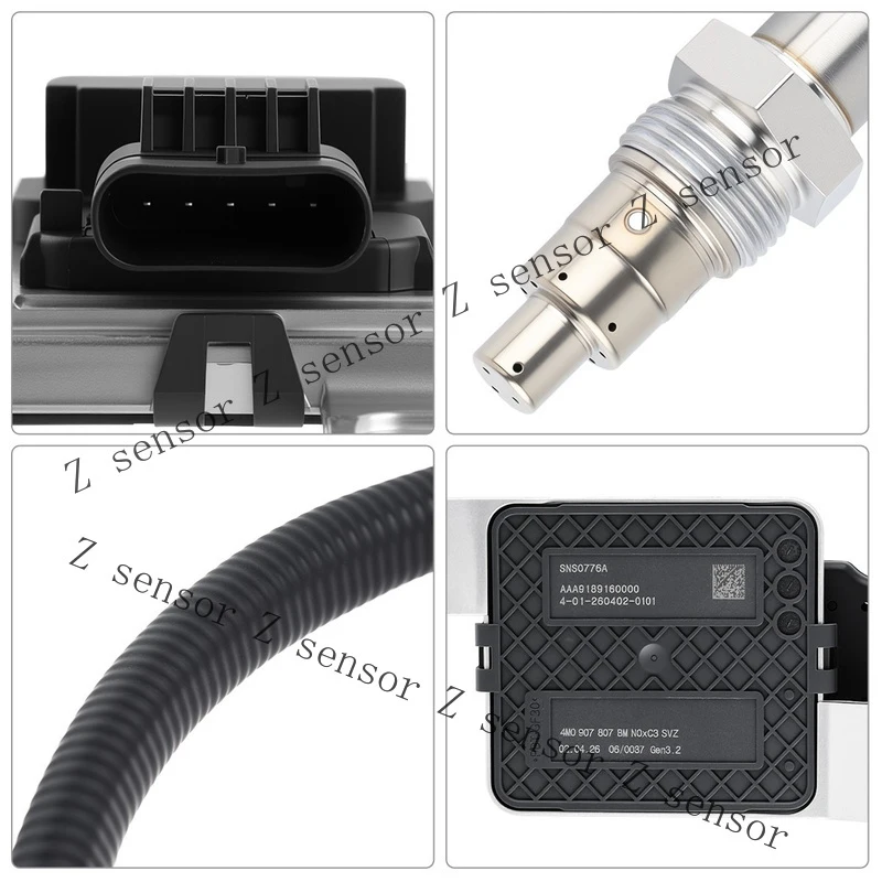 Z+ Downstream Nox Sensor Fit For Audi Q7 Q8 45 3.0 TDI 3.0L 4M0907807BM 4M0907807AK