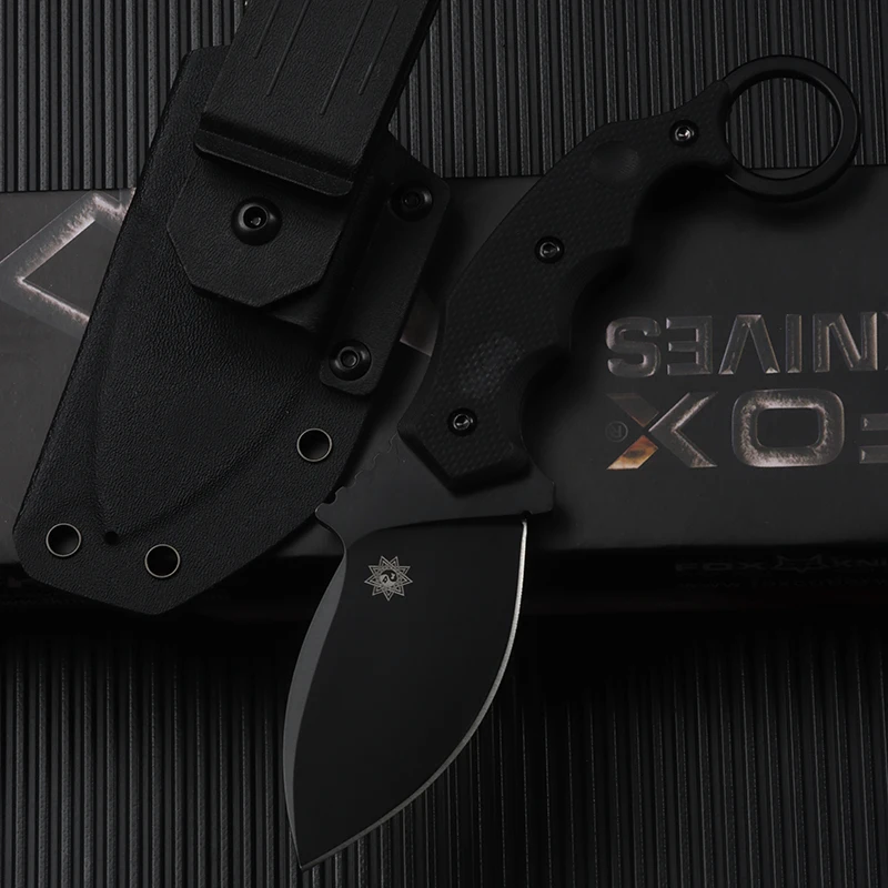 S90V blade Carbon fiber handle camping hunting EDC knife, high hardness straight knife, hunting knife