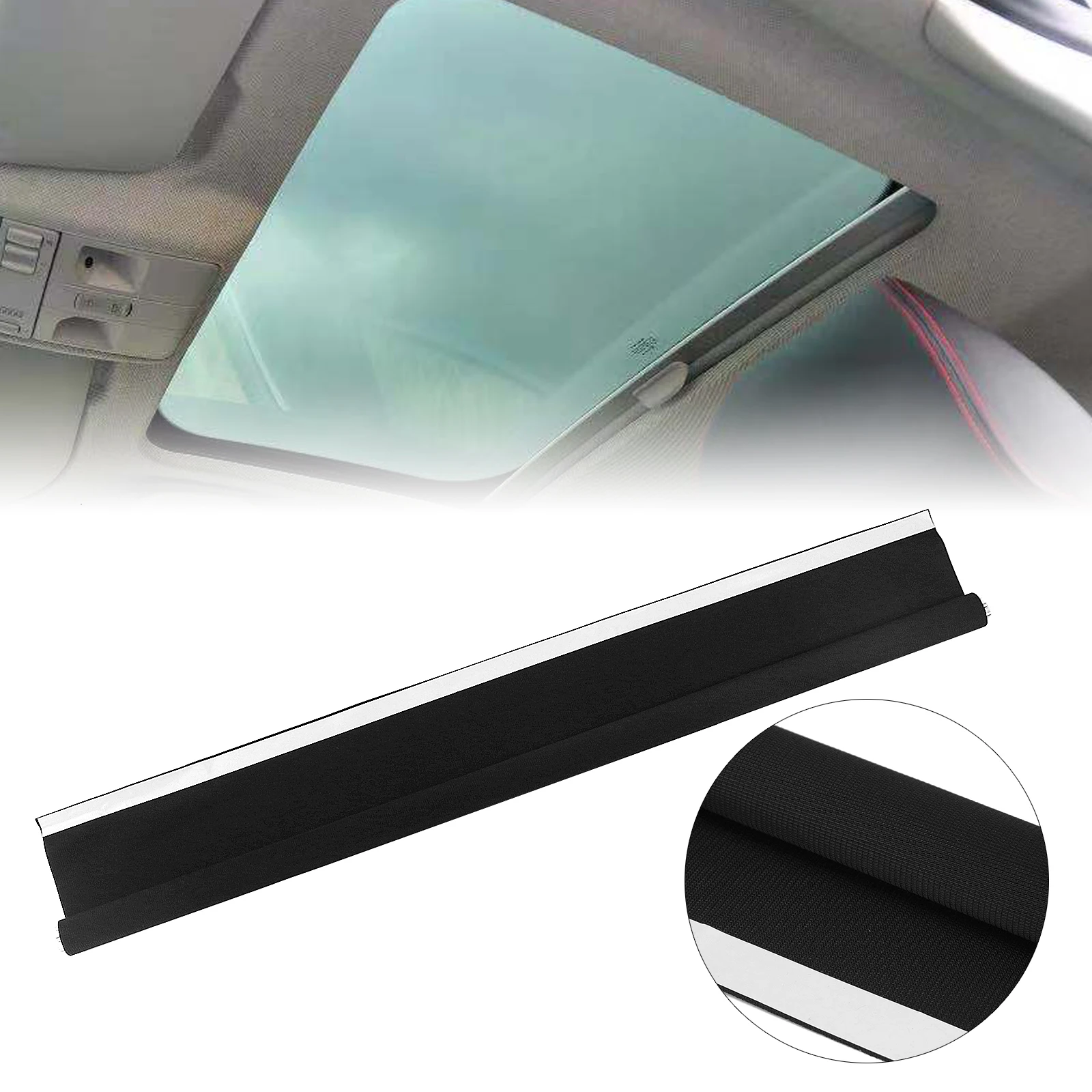 2PCS Sunroof Gray Sun Roof Window Dome Cover Blind Roller Curtain Fabric For Mercedes Benz W251 R350 2006 2007 2008 2009