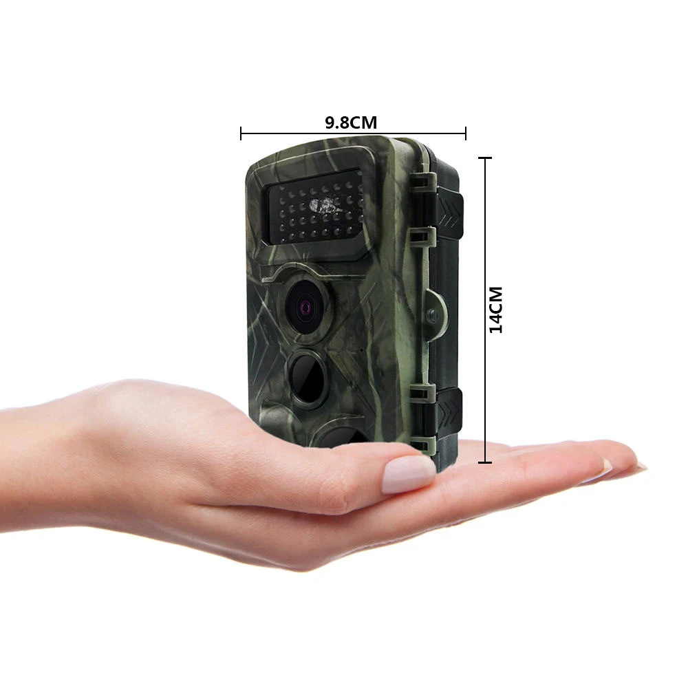 58MP 2.7K video recording high-definition outdoor infrared camera, wildlife monitor with 2inch LCD display, suitable for day and night use 120 ° Wide-angle camera lens, PIR sensor, IP66 waterproof rating, 0.3-second quick trigger time for motion detection
