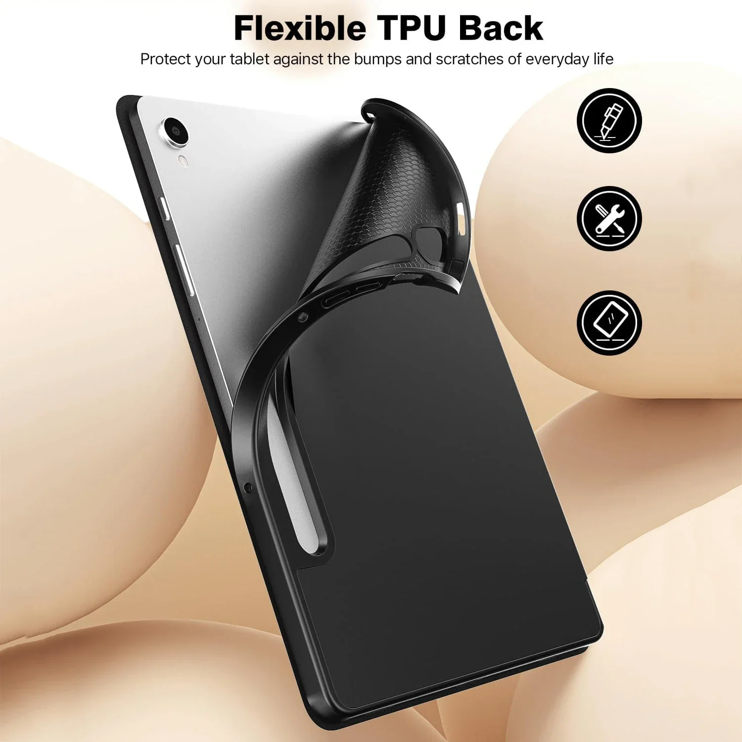 لسامسونج غالاكسي تبويب S7 S8 S9 FE 10.9 ''11'' X510 X710 ثلاثي أضعاف بدء حالة الوجه المغناطيسي حامل بولي Leather الجلود الغطاء الواقي