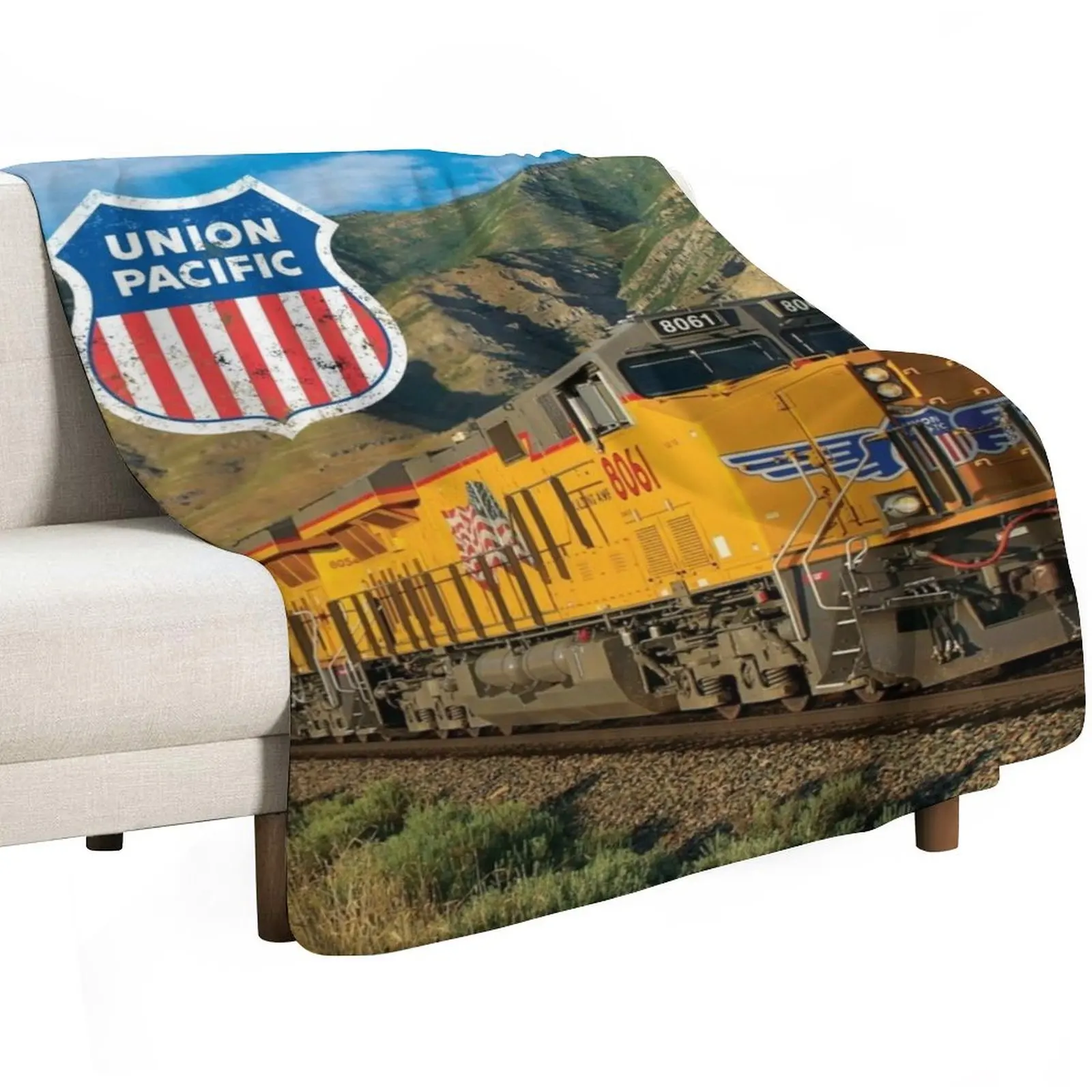 Union Pacific (Distressed) Throw Blanket Sofas cosplay anime Thermals For Travel Large Plaid on the sofa Warm Blankets