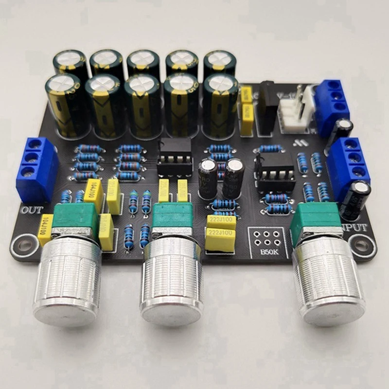 Smart-2X duplo ne5532 tom pré-amplificador placa de áudio agudos graves ajuste equalizador pré-amplificador controle de tom pré-amplificador