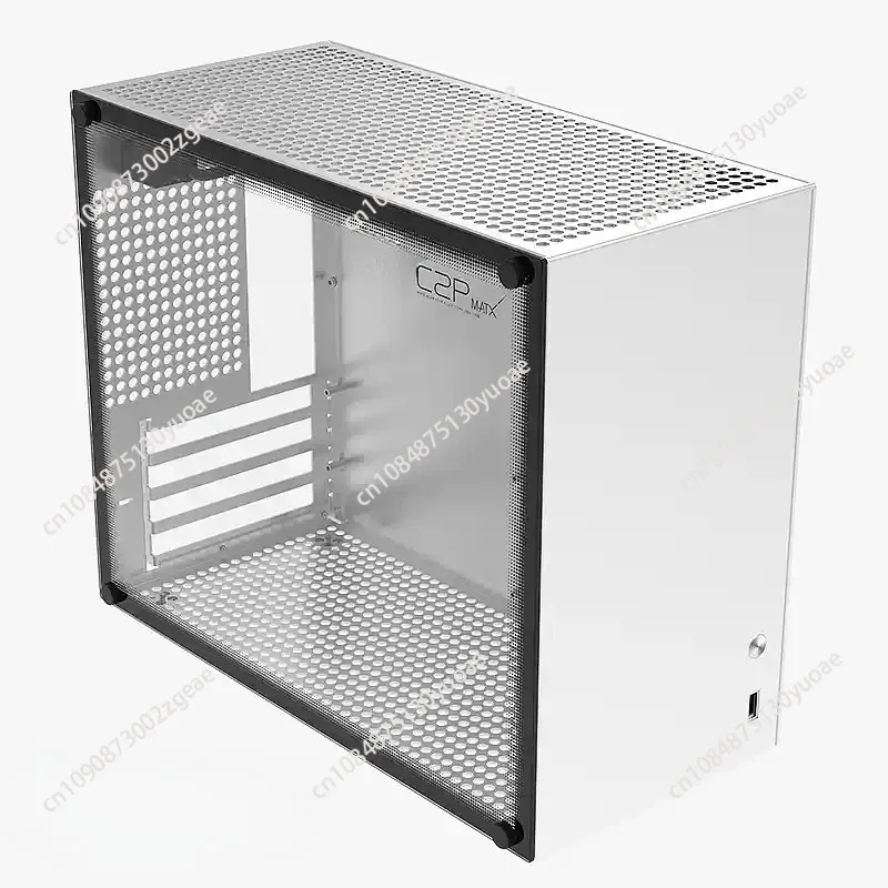

C2P, All Aluminum, ATX Power White Chassis, Side Transparent Graphics Air Cooled Mini Desktop