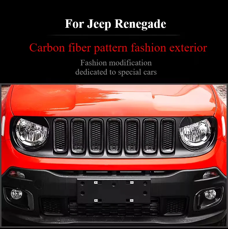 

Для RENEGADE 2016-2018 модифицированная передняя планка из углеродного волокна, крышка заднего фонаря, средняя сетчатая рамка, декоративная передняя часть