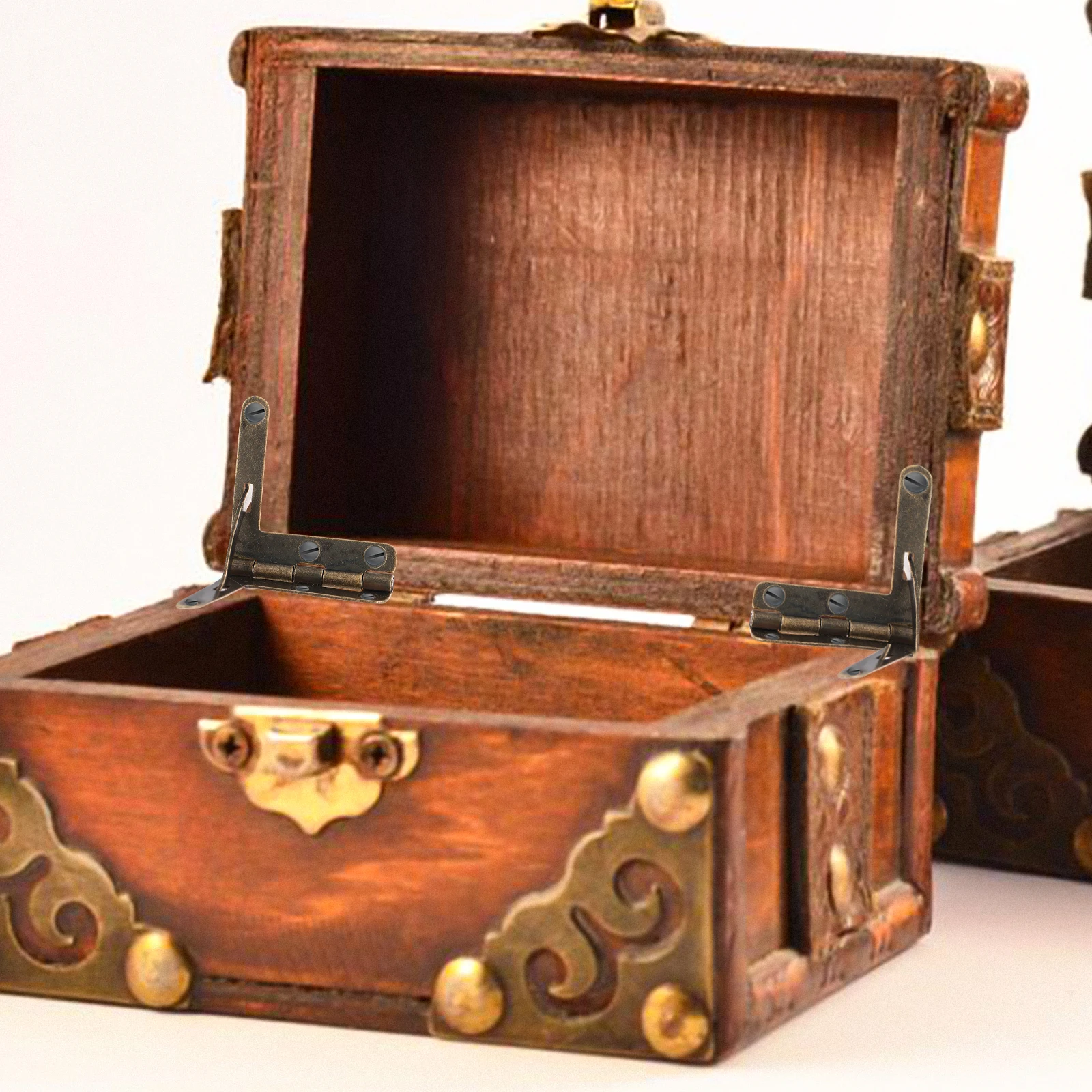 

50pcs Metal Hinges Iron Hinge For Jewelry Box Gift Box Wood Case Furniture Accessories Decorative Cabinet Chest Hinges Durable
