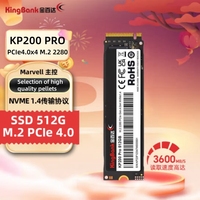 KINGBANK KP200 PRO SSD 512GB PCIe 4.0x4 NVMe1.4 M.2 2280 For Desktop Laptop