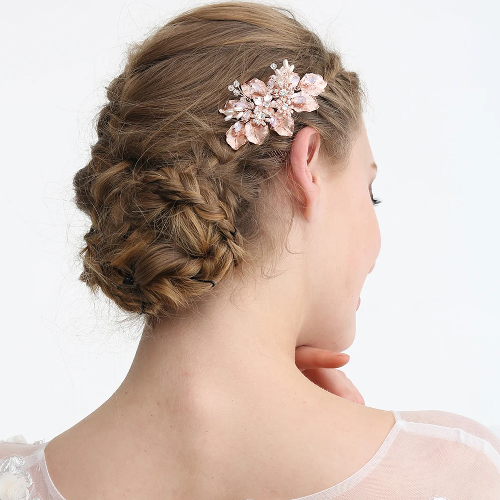 

Elegant Bridal Crystal Hair Comb Vintage Hairstyle Wedding Party Accessories Wedding Hair Accessories Women Bride Headdress