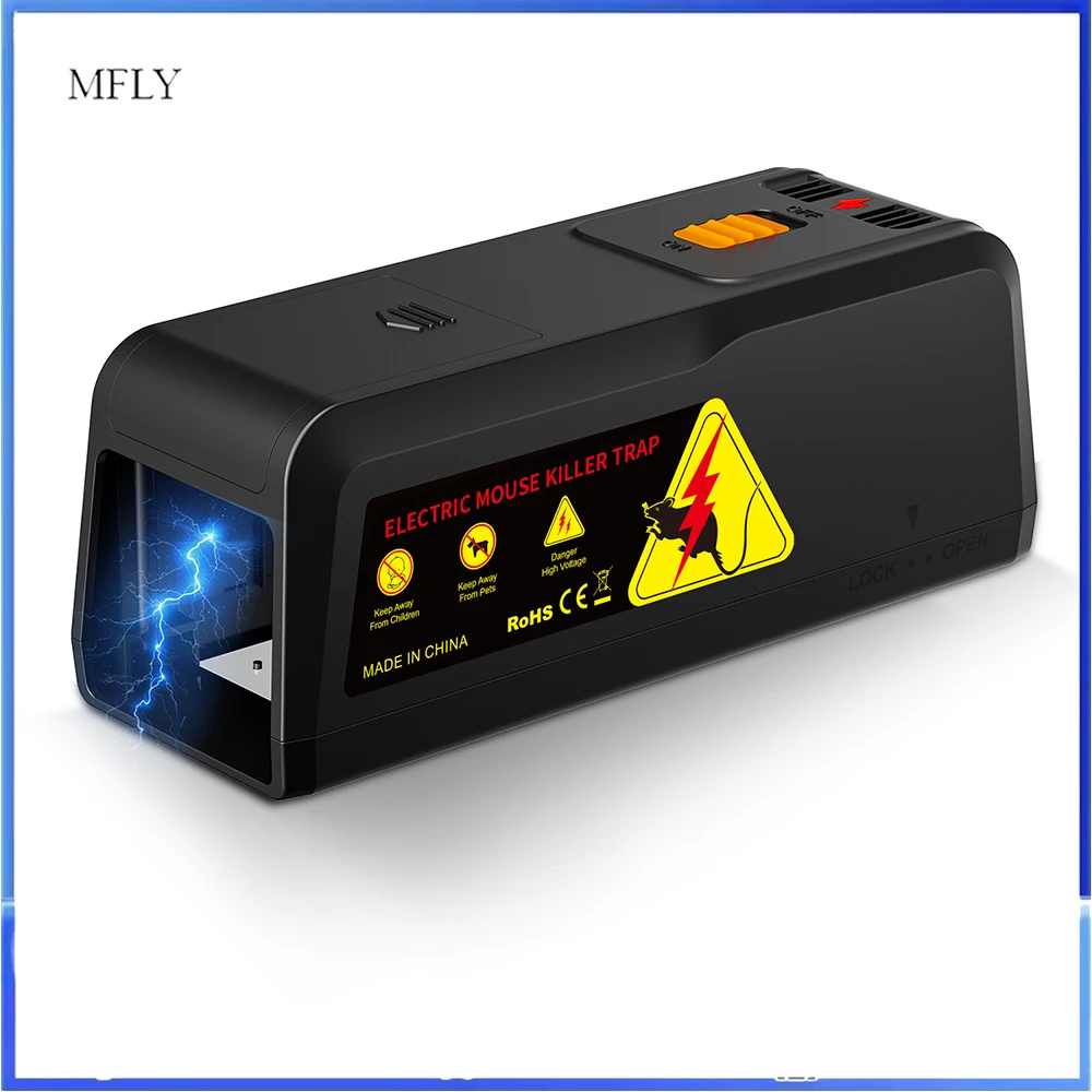Rechargeable High Voltage Mouse Catcher Controller Home Indoor Outdoor Electric Rat Trap Automatic Electric Shock Rodenticide