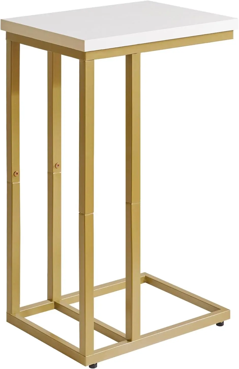 

Маленькие приставные столики C-образной формы, торцевой столик, небольшая подставка для гостиной, спальни, маленькая прикроватная тумбочка 16x12x25 дюймов Whi