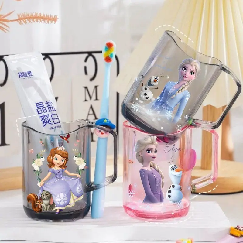 

New Lovely Elsa Princess Cartoon Rinse Cup for Children Cartoon Elsa Cute Plastic Gargle Girl Cup