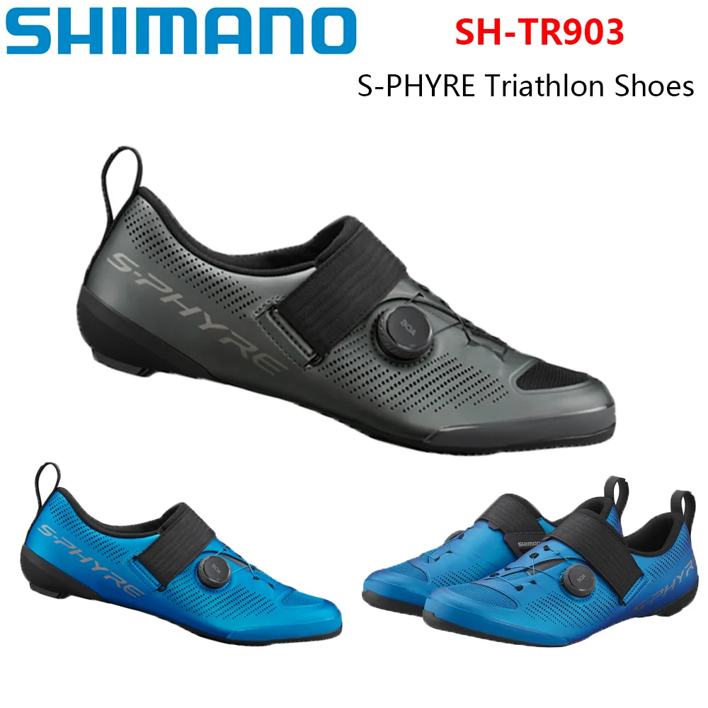 Shimano TR903 Triathlon Self-locking Shoes TR9 S-PHYRE TR903 Ironman Triathlon Road Bike Self-locking Riding Shoes Locking Shoes