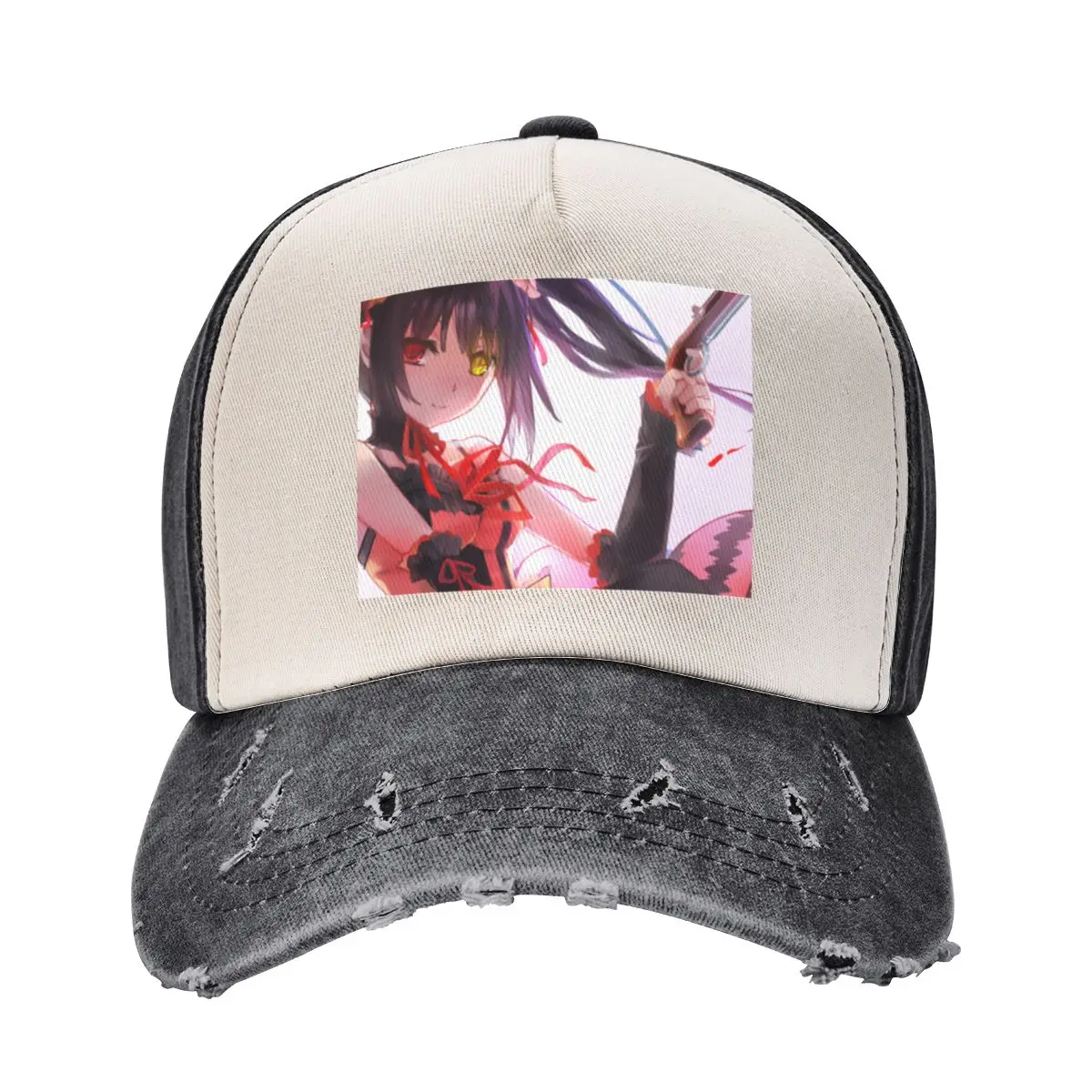 

Kurumi Tokisaki Date A Live японская бейсболка уличная мужская шляпа большого размера джентльменская шляпа аниме шляпы для мужчин и женщин