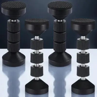 

4Pcs Adjustable Headboard Stoppers Threaded Bed Frame Fixing Tools Wall Anti-Shake Stoppers for Bed Sofa Cabinet Stabilizer