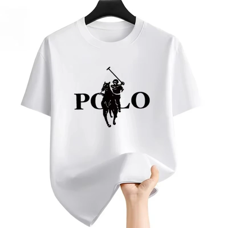 2026 New Fashion Brand Business Casual T-shirt, Crew Neck Short Sleeve Streetwear Top, Loose Versatile Stylish Tee