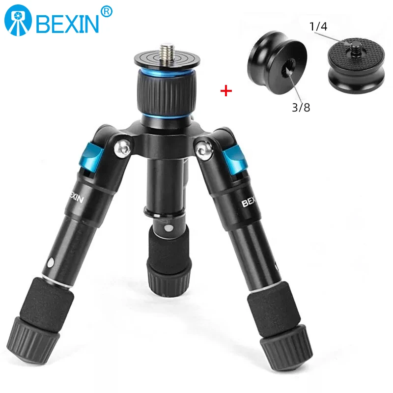 BEXIN Mini Tripod 19in Universal Photography Flexible Phone Tripod for Camera Stand for Gopro iphone Aluminum Travel Tripode Par