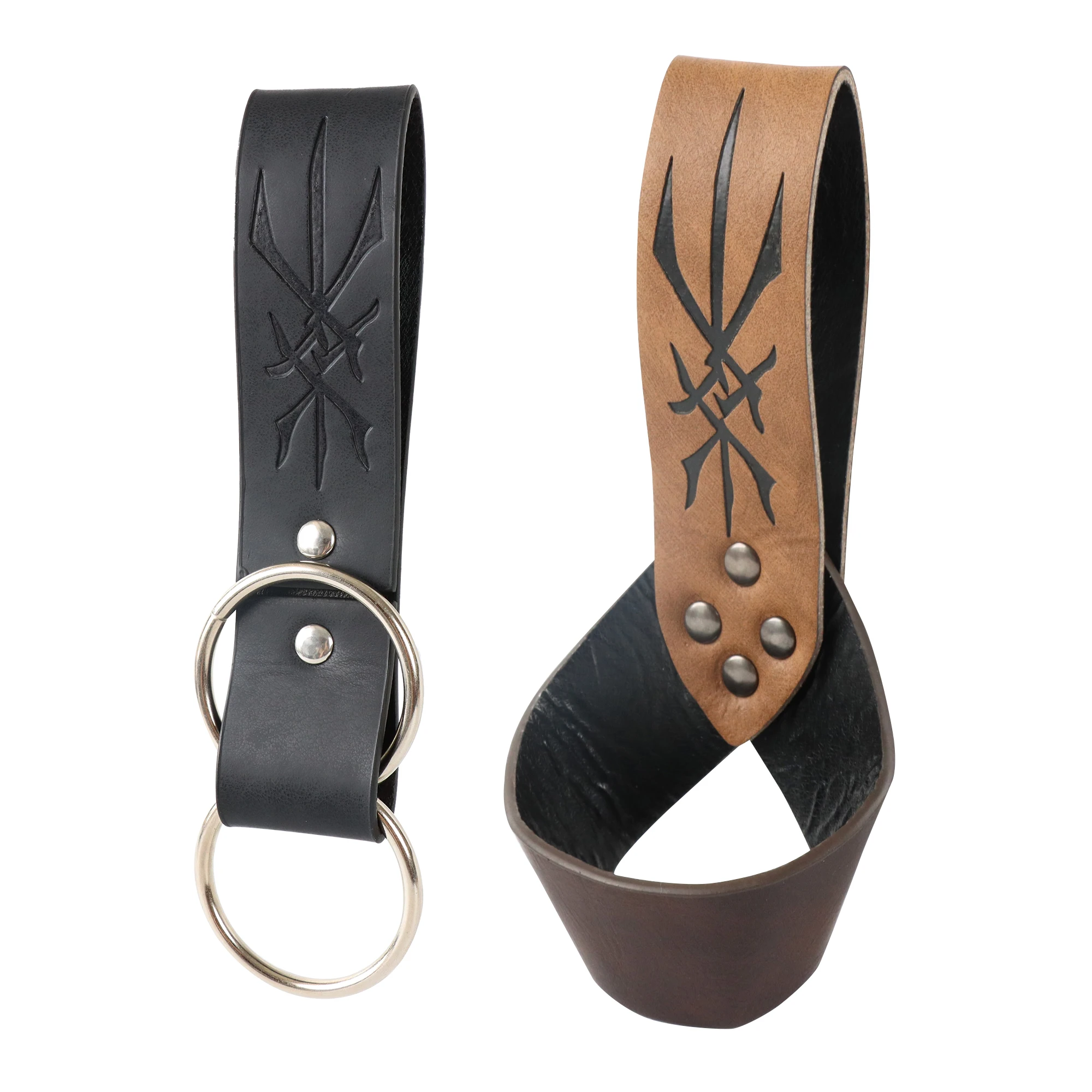 Średniowieczna retro czarownica przebranie na karnawał akcesoria magiczna butelka mikstury skórzany stojak Halloween do odgrywania ról magiczny zestaw