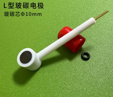 1pc 3mm/4mm/5mm straight/L-shaped glass carbon GC electrode/for electrolytic electrochemical experiments