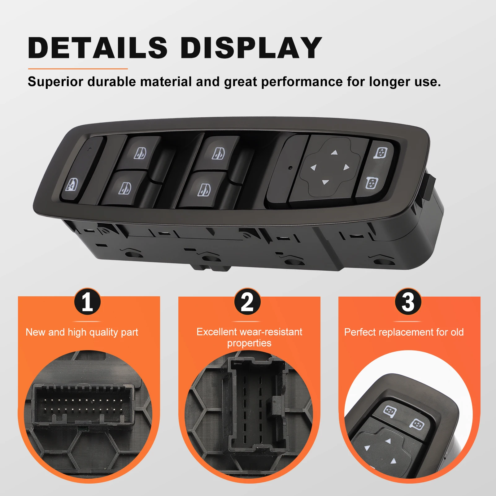

Electric Power Master Window Control Button Switch for Renault Megane IV Fastback 1.5 SPORT TOURER 2016 254015253R