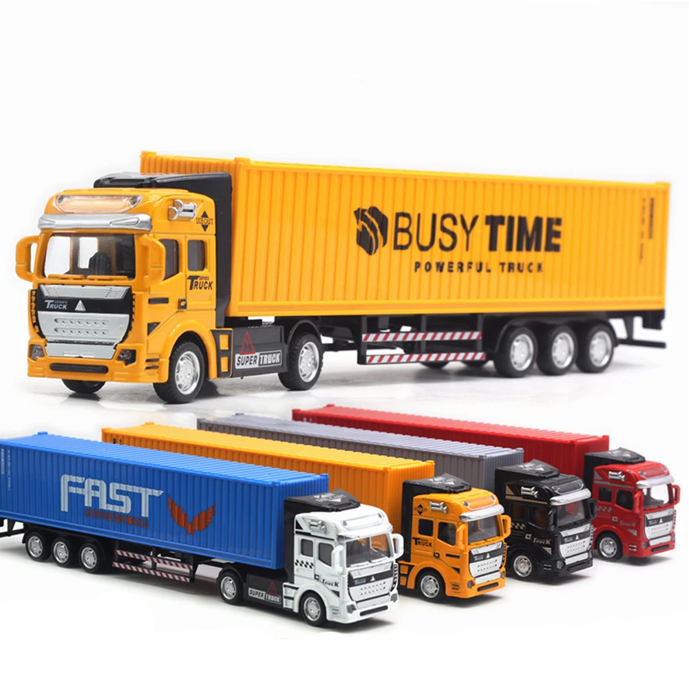 Children Pull Back Car Detachable Container Truck With Container Drop-resistant Car Model Toy Gifts For Kids