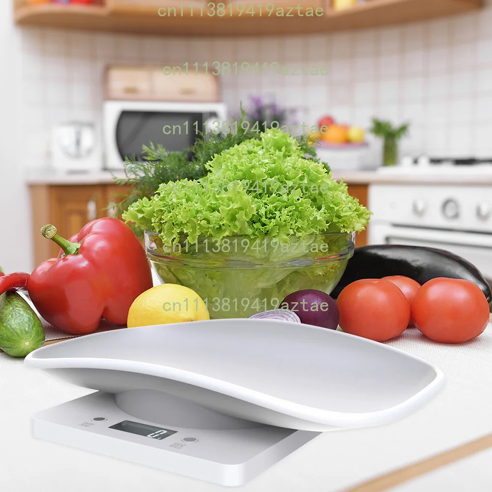 22 Lbs Max Multifunctional Digital Pet & Kitchen Food Scale, LCD Display Electronic Gram Scale for Small Animals Newborn Pets