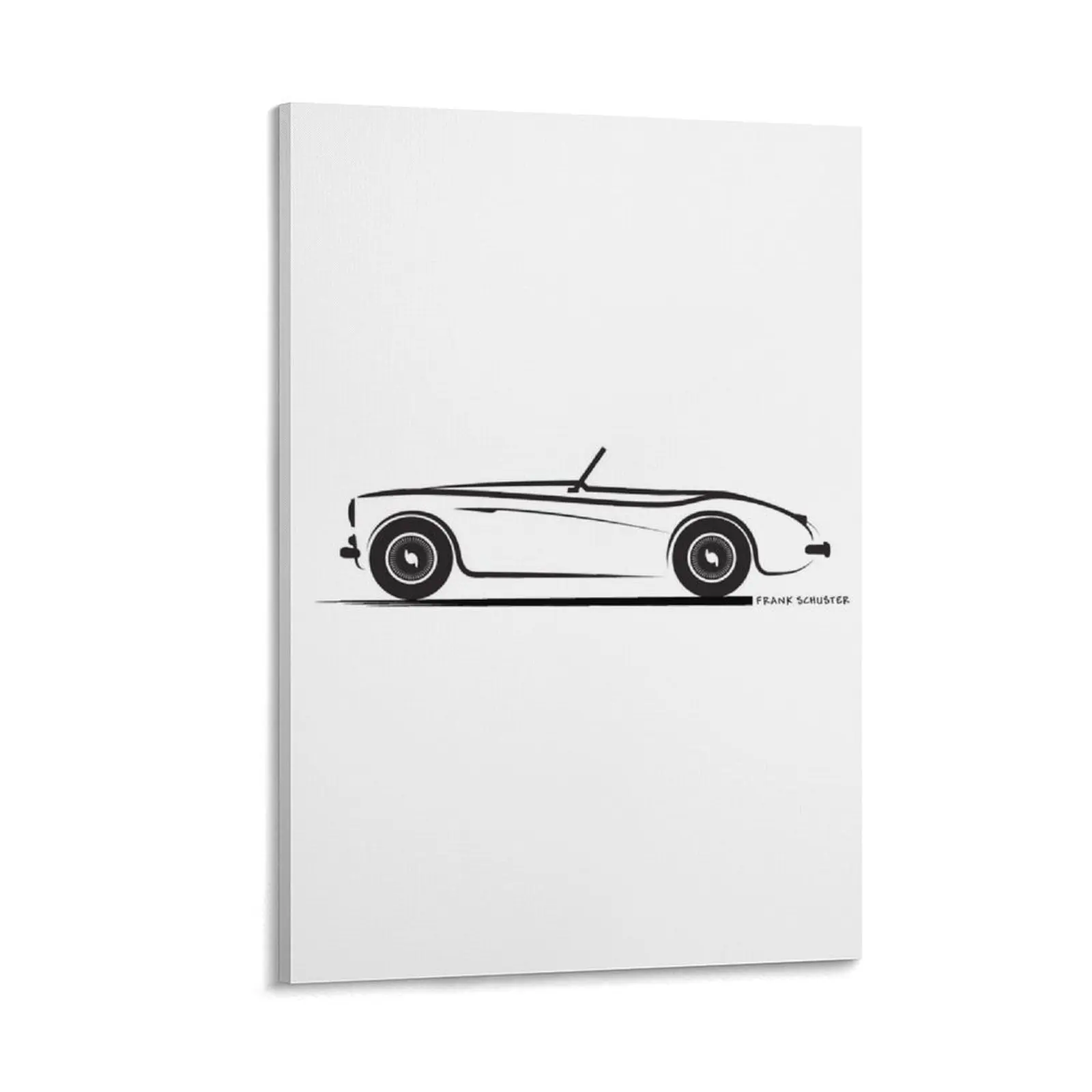 

Austin Healey 100 1955 Black Canvas Painting Decorative picture Wall paintings wall frame for living room