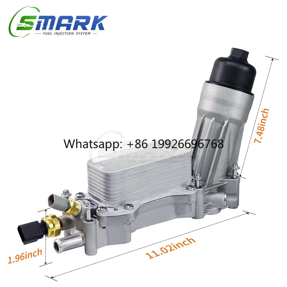 

Aluminum Engine Oil Cooler and Oil Filter Housing Adapter Gaskets Sensor 5184304AE 926-959 68105583AF 926-876 68105583AE 926-876
