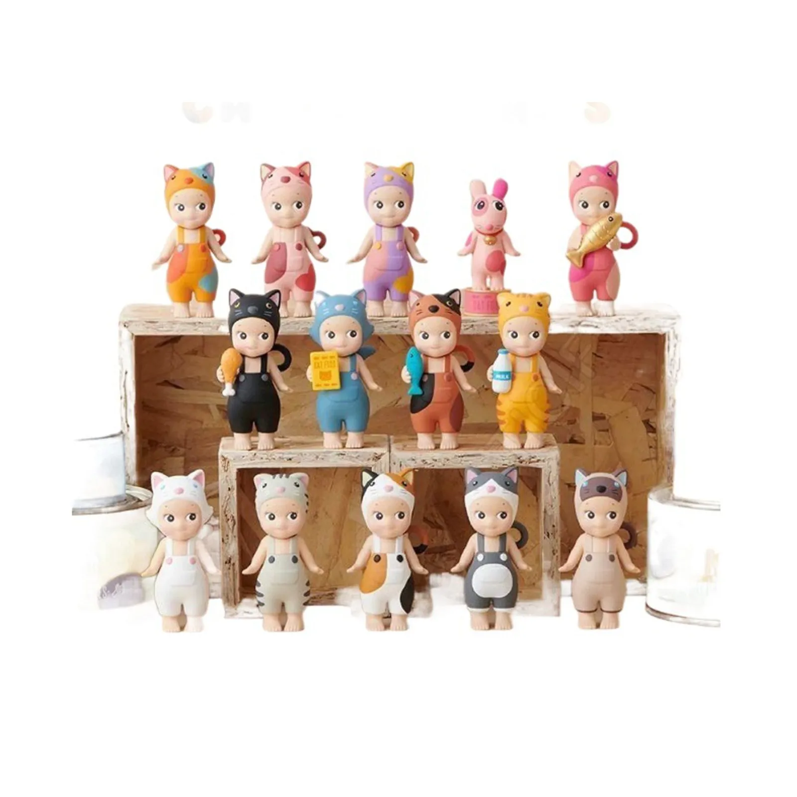 كشف العوالم الغامضة للعجائب المجنحة التماثيل الملاك المثير للاهتمام في المفاجأة صندوق أعمى الملاك هيبر سلسلة الحلم الشكل