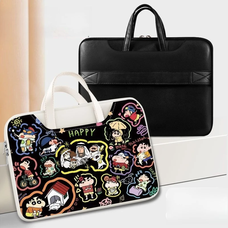 

Сумка для ноутбука Crayon Shin-chan для Apple MacBook 15,6air14, портативная сумка-амортизатор из искусственной кожи с защитой от падения и защиты от падения, праздничные подарки